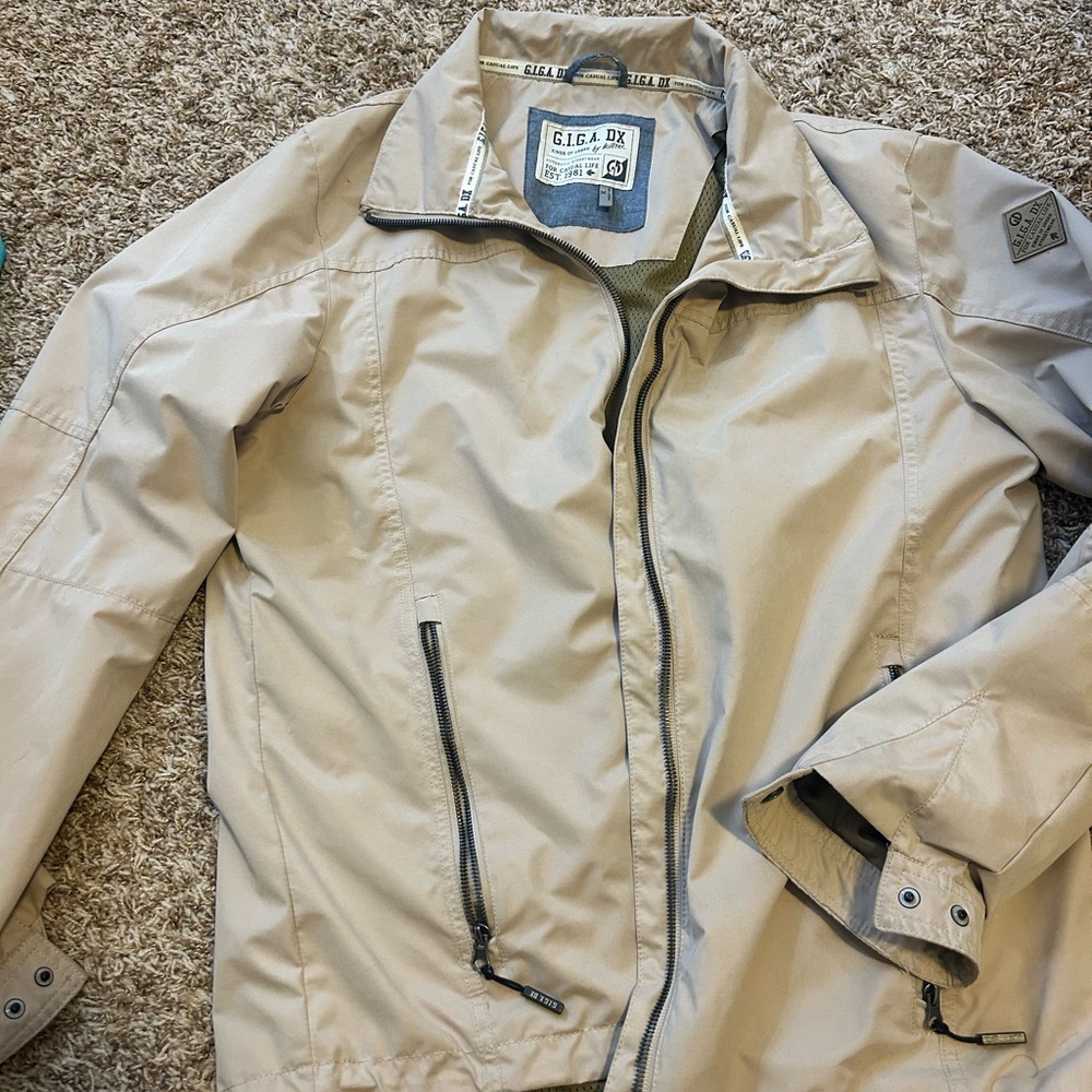 G.I.G.A. DX Men's Tan Lightweight Jacket- size XL